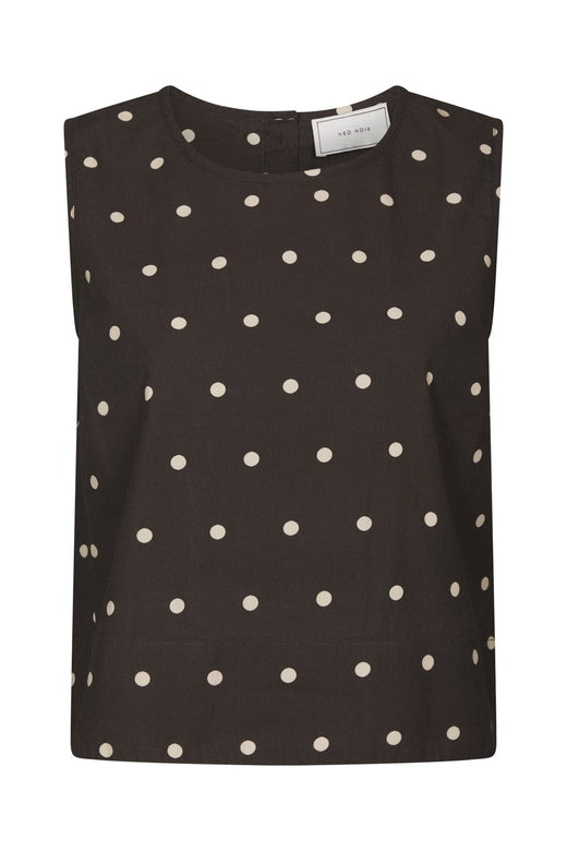 Neo Noir - Polly Dot Top 169334 - 676 - Dark Brown