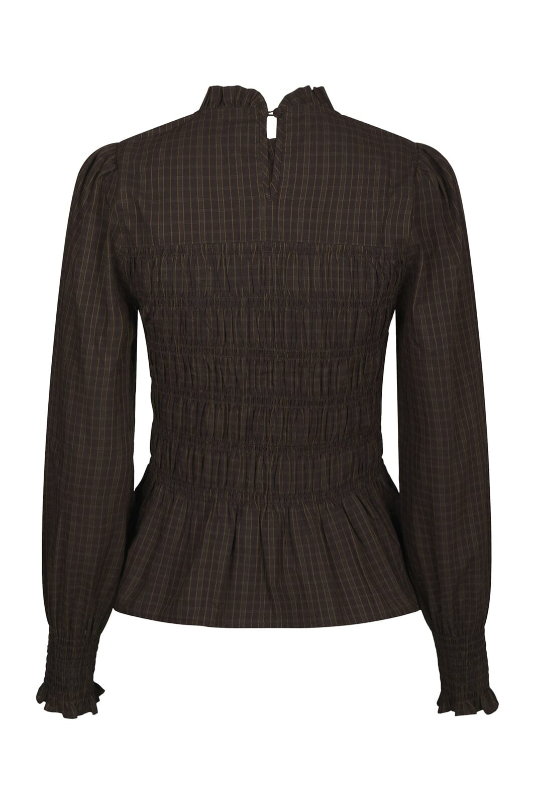 Neo Noir - Possa Big Check Blouse 170764 - 980 - Brown Check