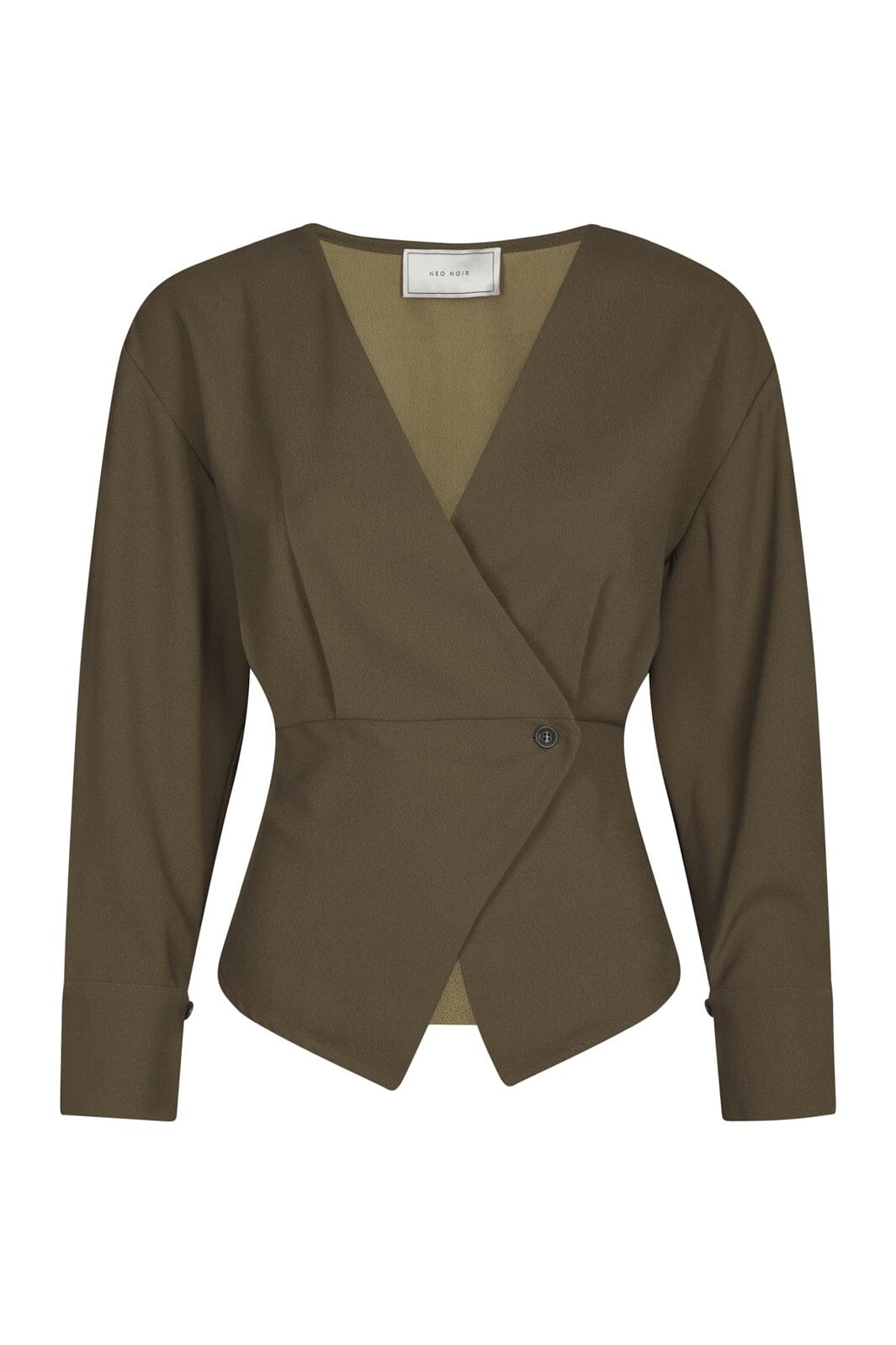 Neo Noir - Reline Crepe Blouse 166171 - 176 - Khaki
