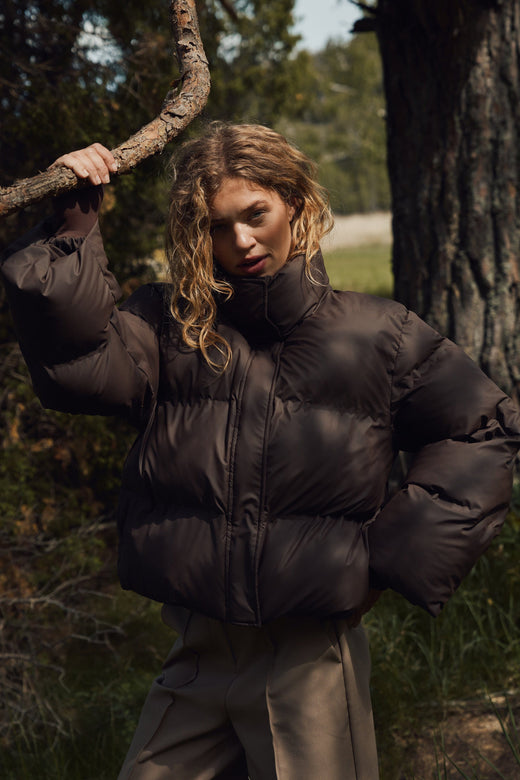 Neo Noir - Rhea C Puffer Jacket 168508 - 676 - Dark Brown Jakker 
