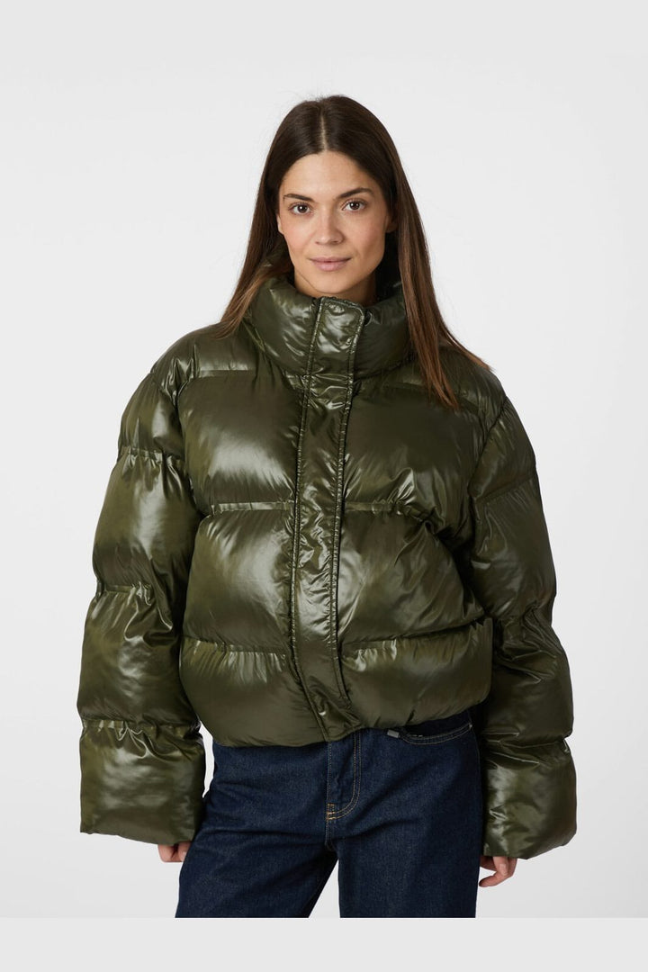 Neo Noir - Rhea Shiny Puffer Jacket 165094 - 605 - Olive