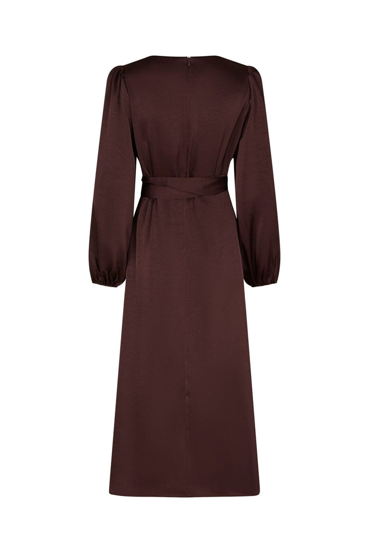 Neo Noir - Rimini Heavy Sateen Dress 163039 - 174 - Burgundy