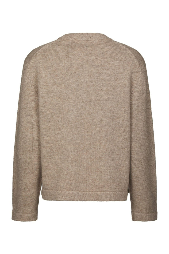 Neo Noir - Rivi Solid Knit Blouse 165924 - 976 - Beige Melange