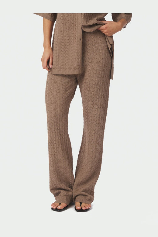 Neo Noir - Rizzy Fine Crochet Pants 168328 - 214 - Taupe