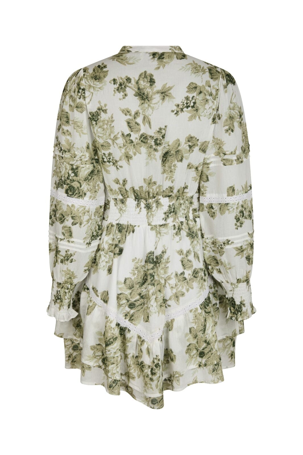 Neo Noir - Roberta Flower Flow Dress 165425 - 340 - Sage Green