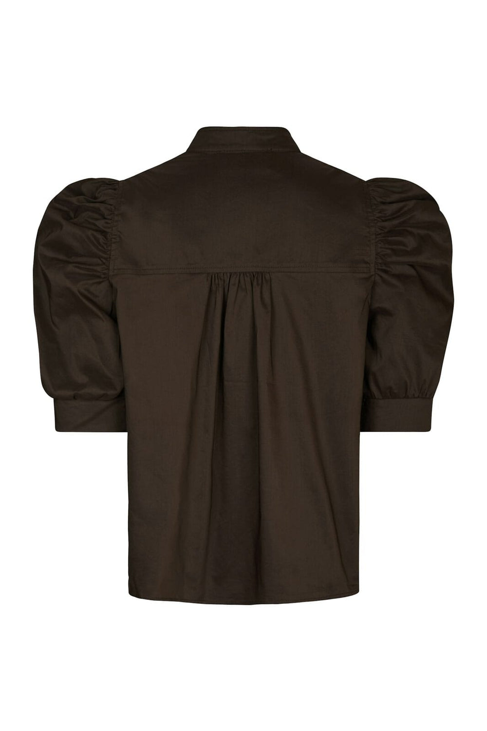 Neo Noir - Roella Poplin Blouse 164283 - 584 - Chocolate Brown
