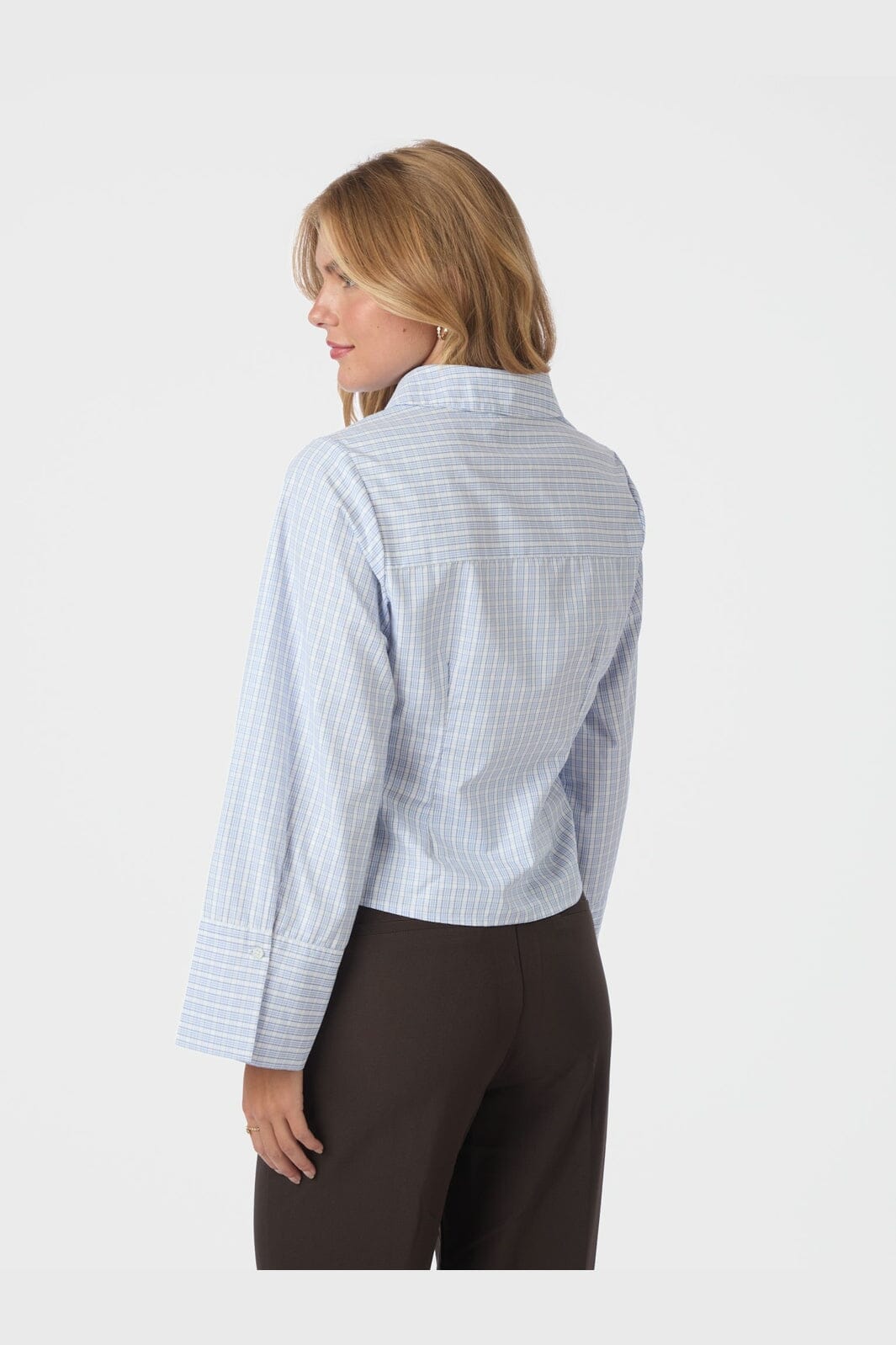 Neo Noir - Rosa Light Check Shirt 167942 - 145 - Light Blue