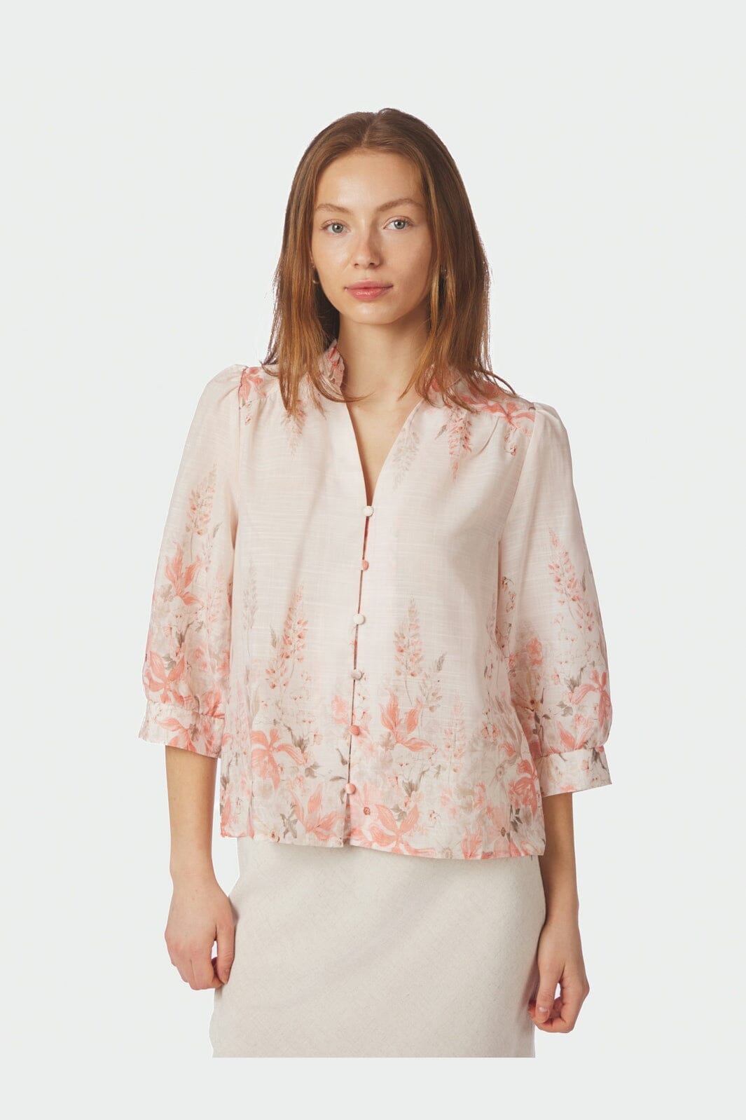 Neo Noir - Roselle Blooming Blouse 169045 - 701 - Misty Rose