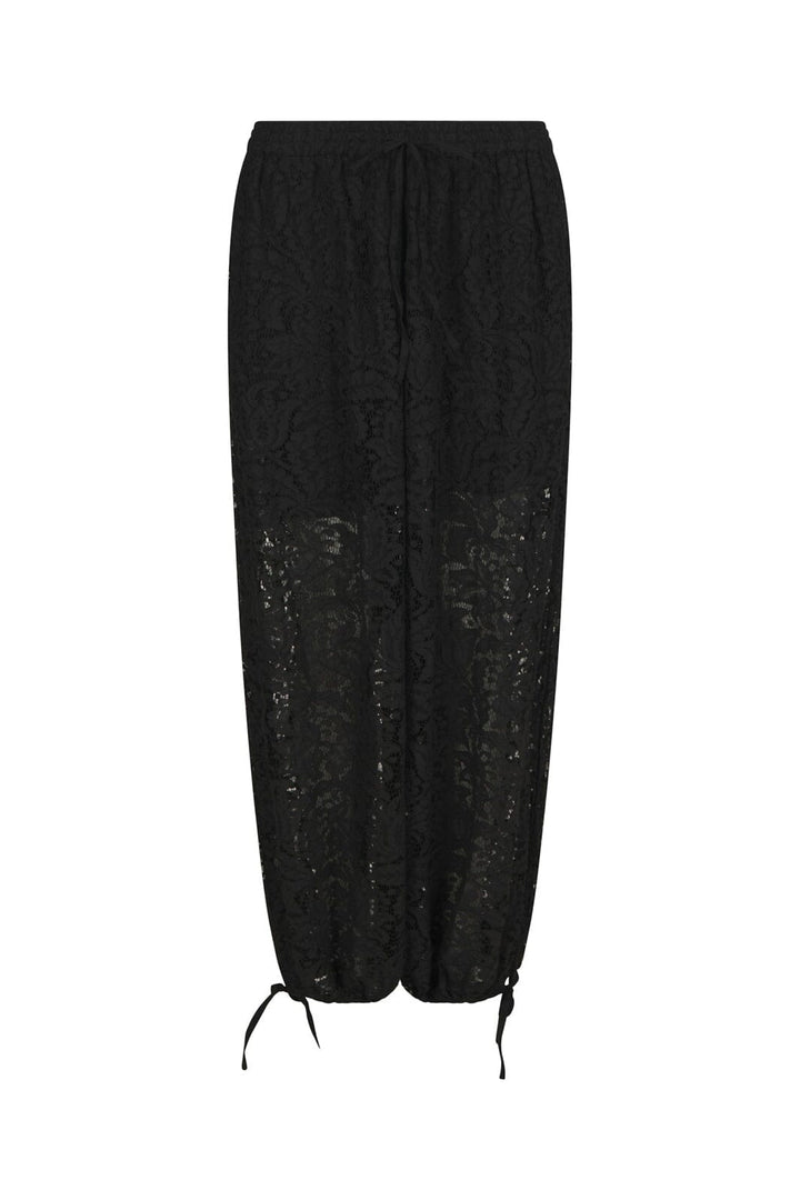 Neo Noir - Roxane Lace Balloon Pants 171670 - 100 - Black