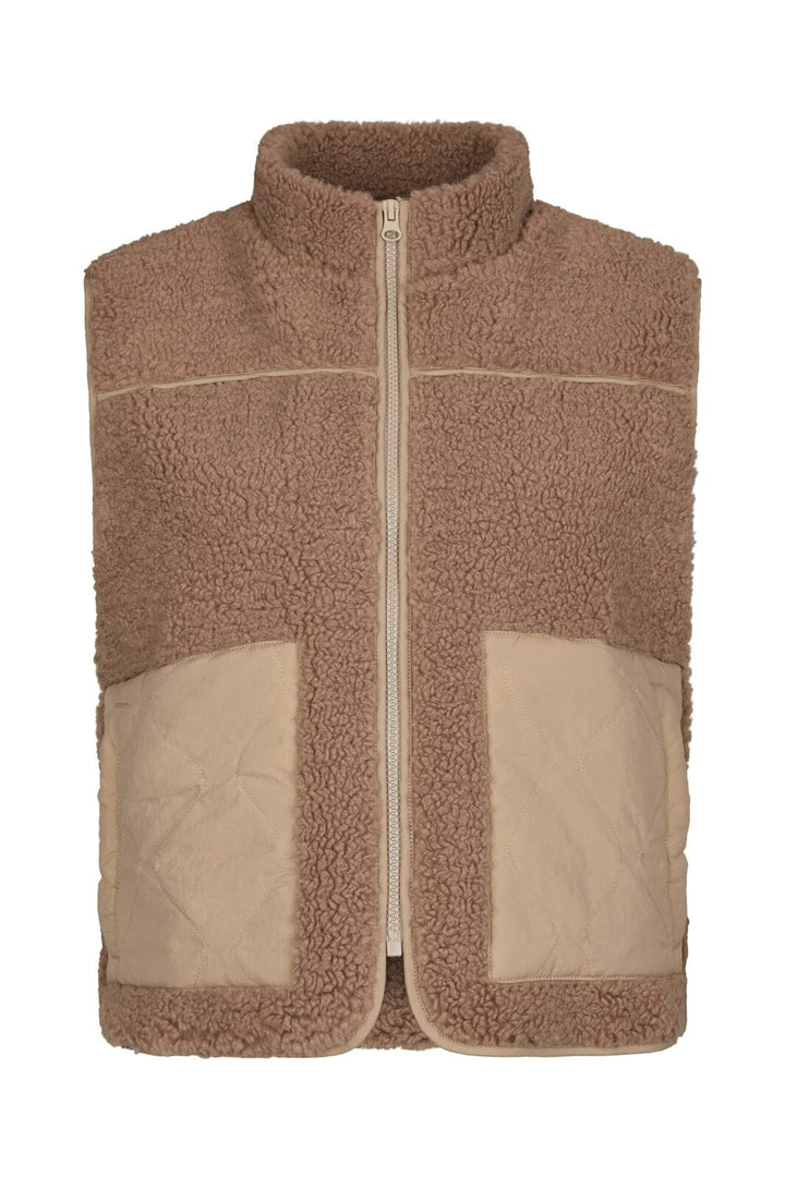 Neo Noir - Scout Teddy Waistcoat 155725 - 214 - Taupe