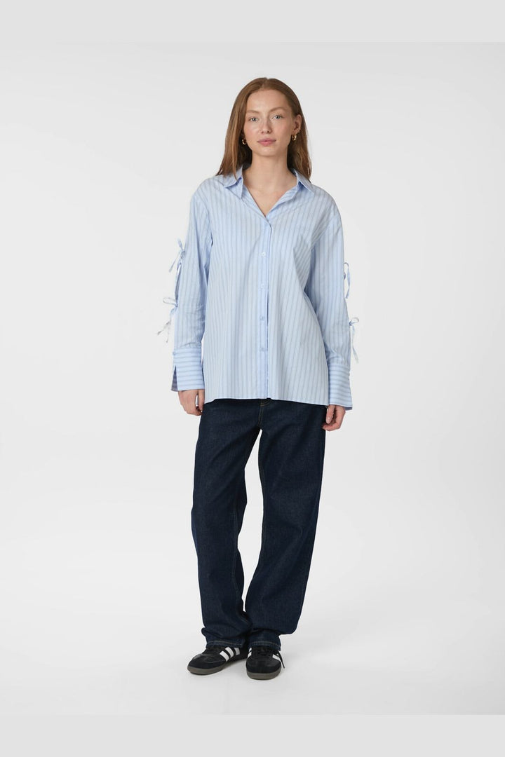 Neo Noir - Selini Multi Stripe Shirt 165889 - 145 - Light Blue