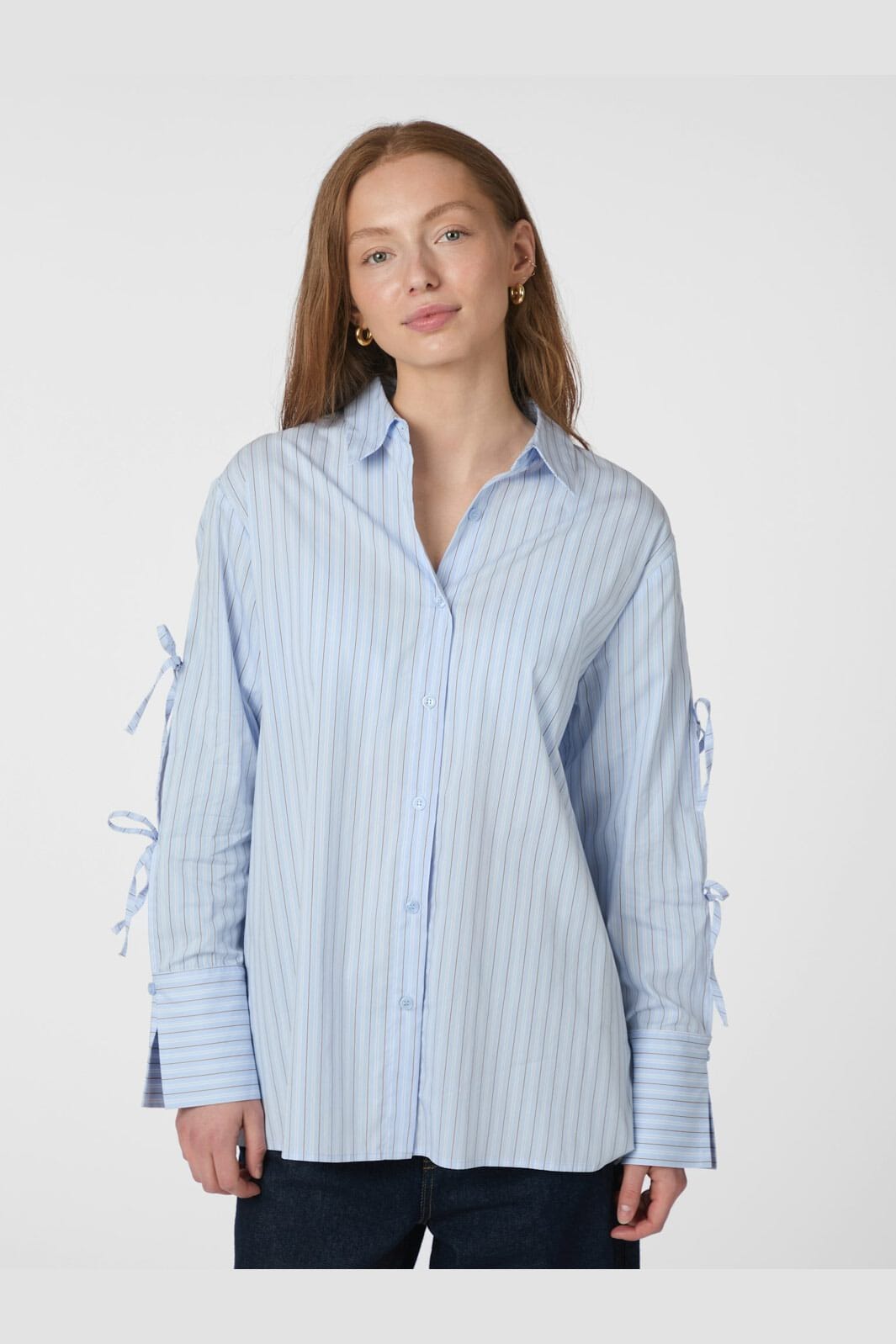 Neo Noir - Selini Multi Stripe Shirt 165889 - 145 - Light Blue