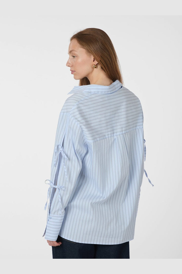 Neo Noir - Selini Multi Stripe Shirt 165889 - 145 - Light Blue