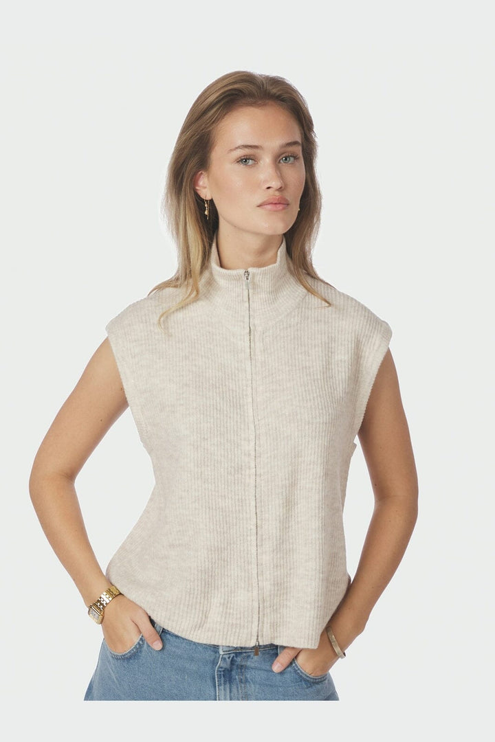 Neo Noir - Shanelle Knit Vest 168221 - 124 - Ivory