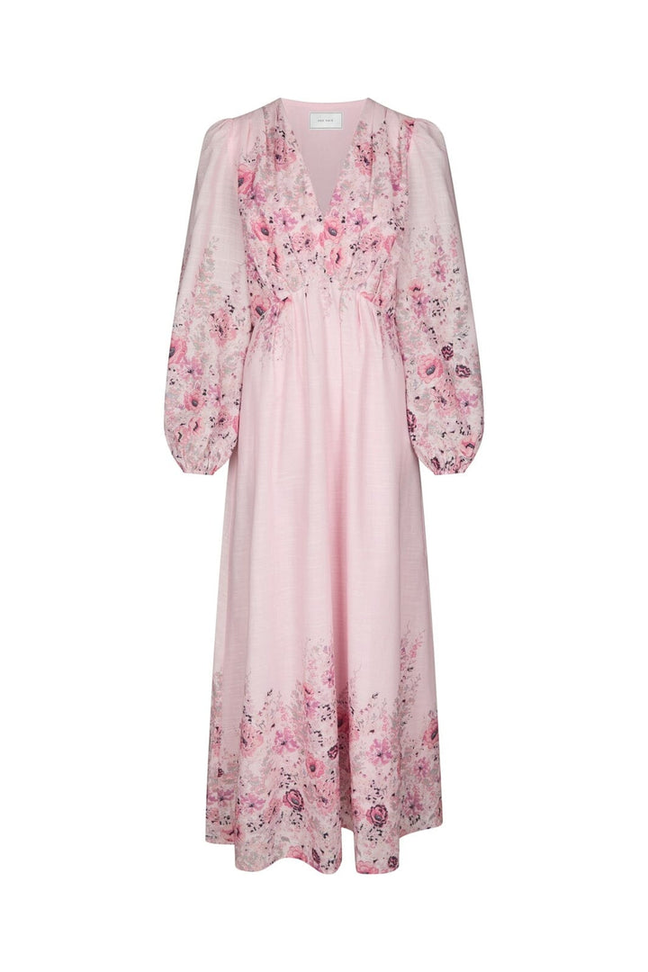 Neo Noir - Silfi Flower Print Dress 164828 - 630 - Dusty Rose