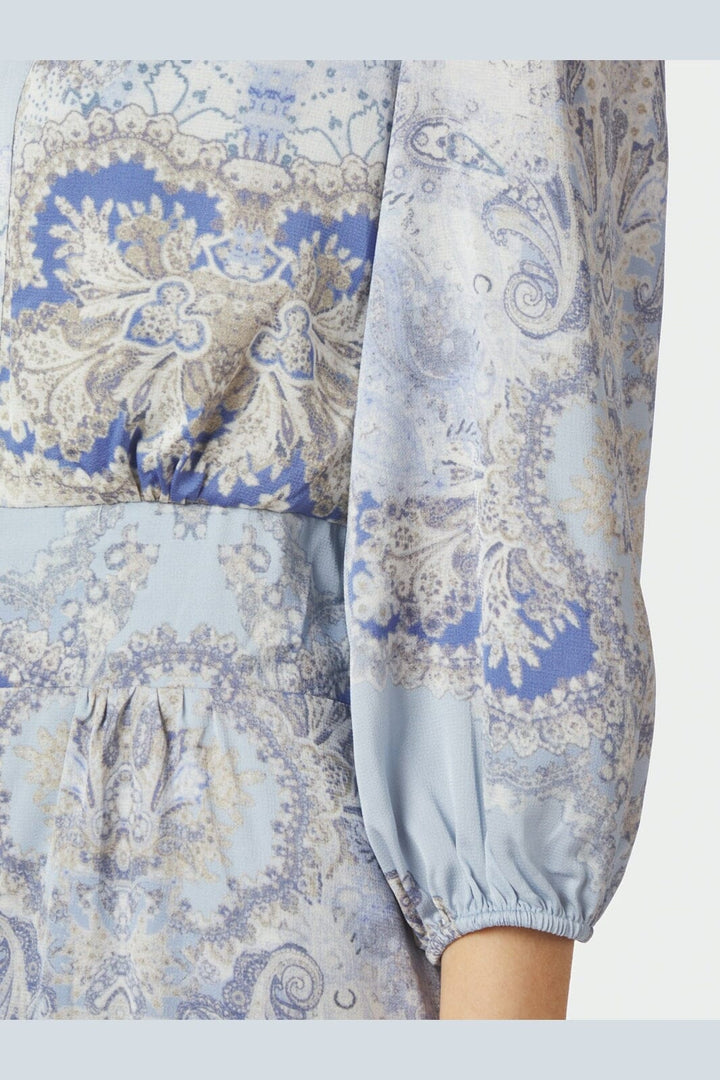 Neo Noir - Stellar Artist Paisley Dress 165339 - 145 - Light Blue