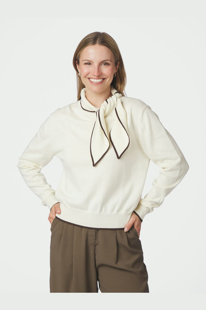 Neo Noir - Sylena Stitch Knit 169678 - 124 - Ivory