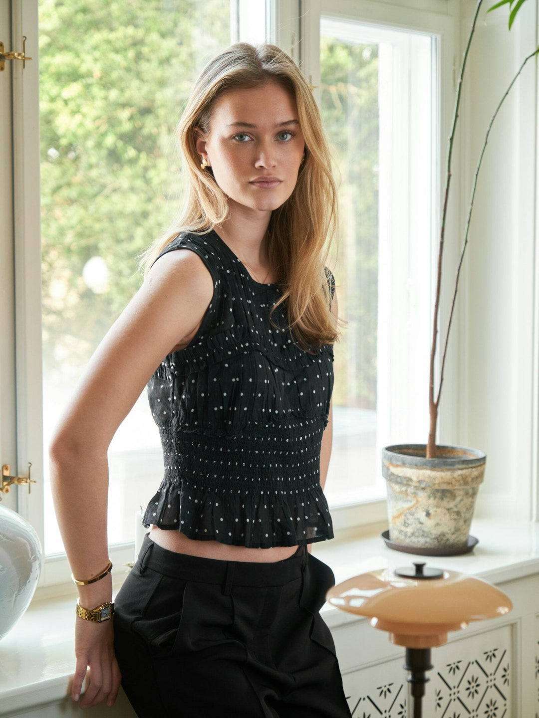 Neo Noir - Tiril Dot Top 166764 - 100 - Black Toppe 