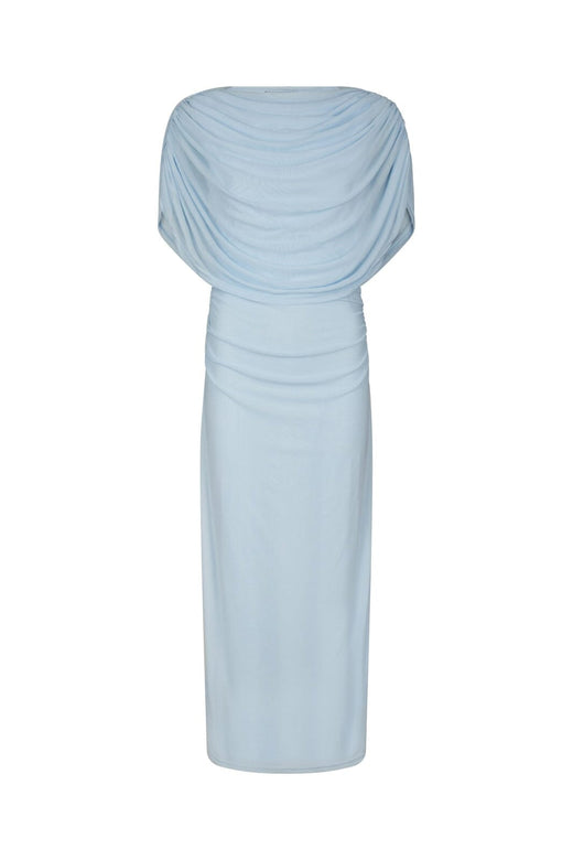 Neo Noir - Tottuna Long Drapy Mesh Dress 168451 - 145 - Light Blue
