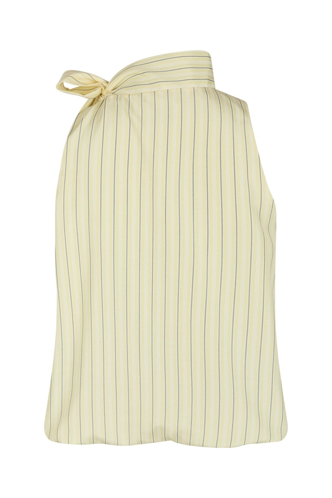 Neo Noir - Veda Stripe Top 165002 - 191 - Light Yellow