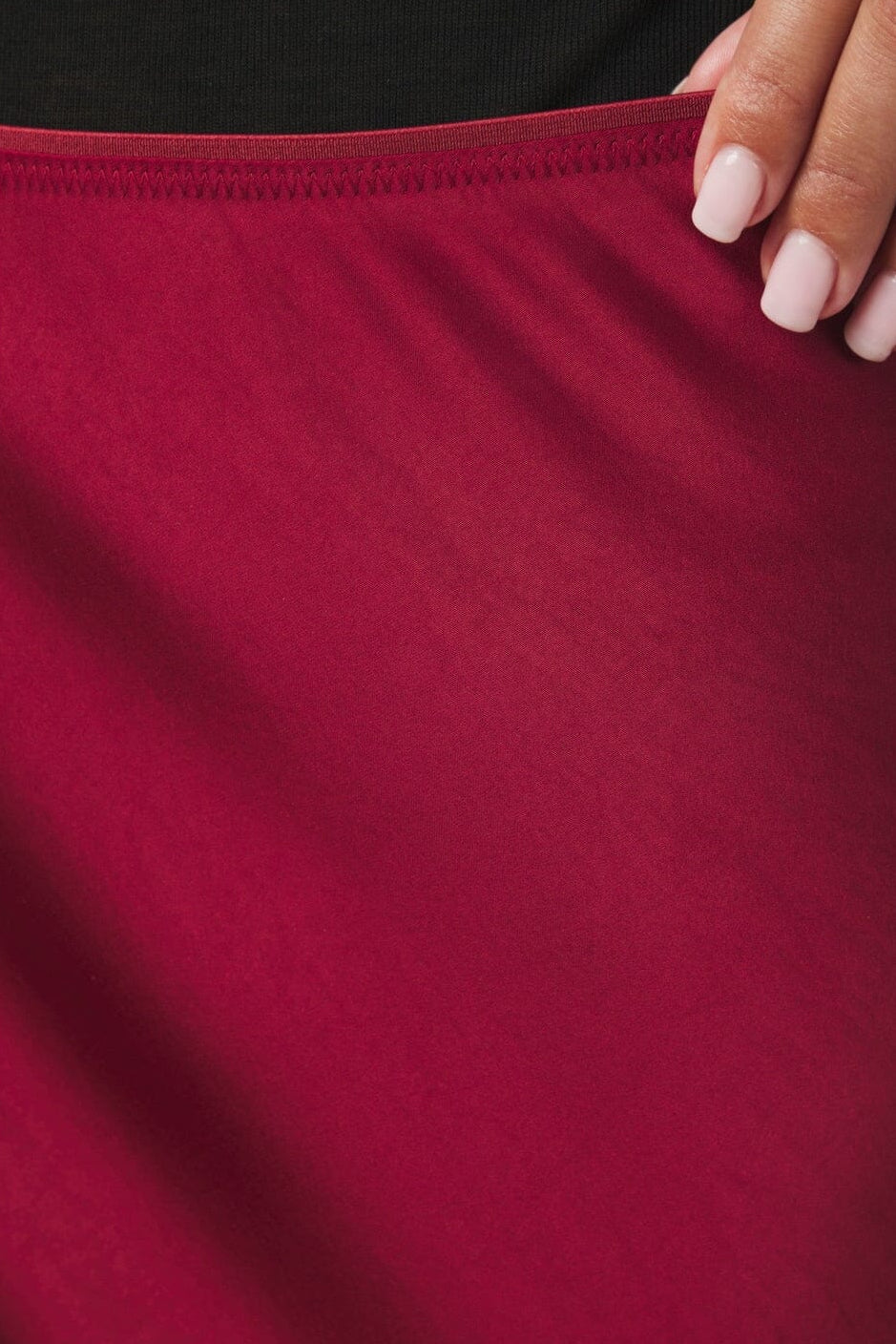 Neo Noir - Vicky Heavy Sateen Skirt 159588 - 321 - Dark Red