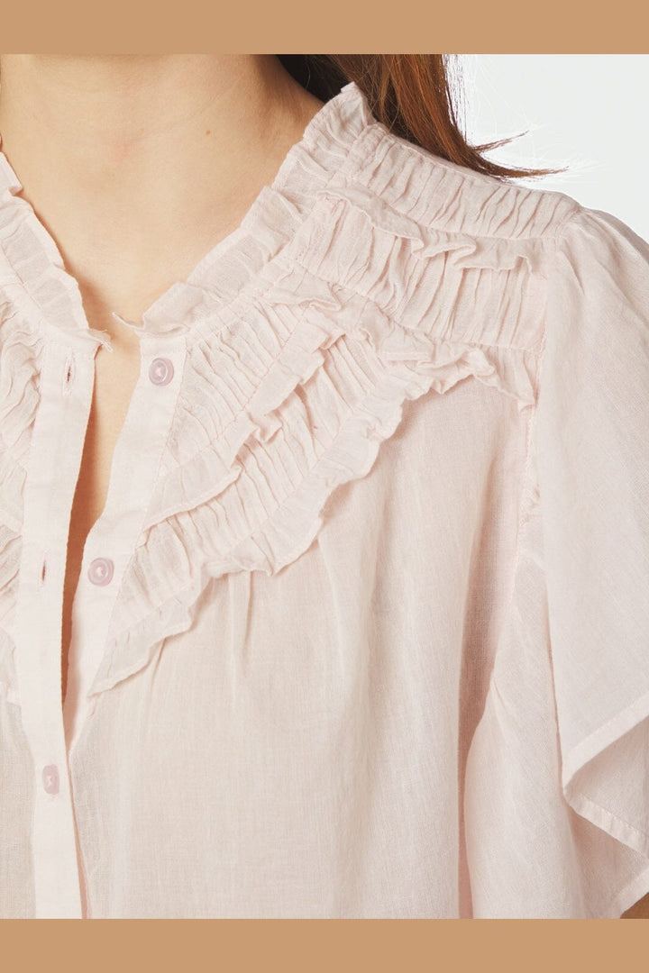 Neo Noir - Vinsa S Voile Top 169039 - 754 - Light Pink