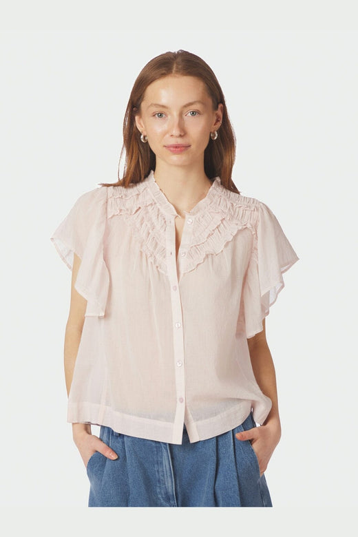 Neo Noir - Vinsa S Voile Top 169039 - 754 - Light Pink