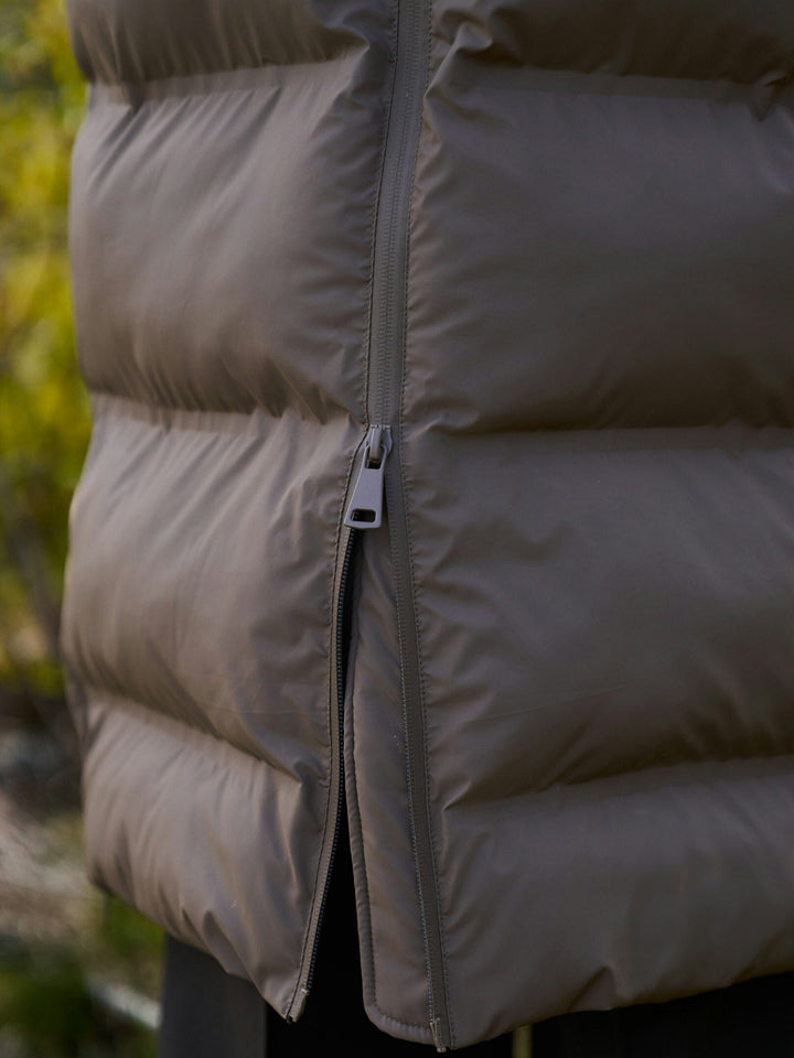 Neo Noir - Viviana C Puffer Jacket - Dark Taupe Jakker 