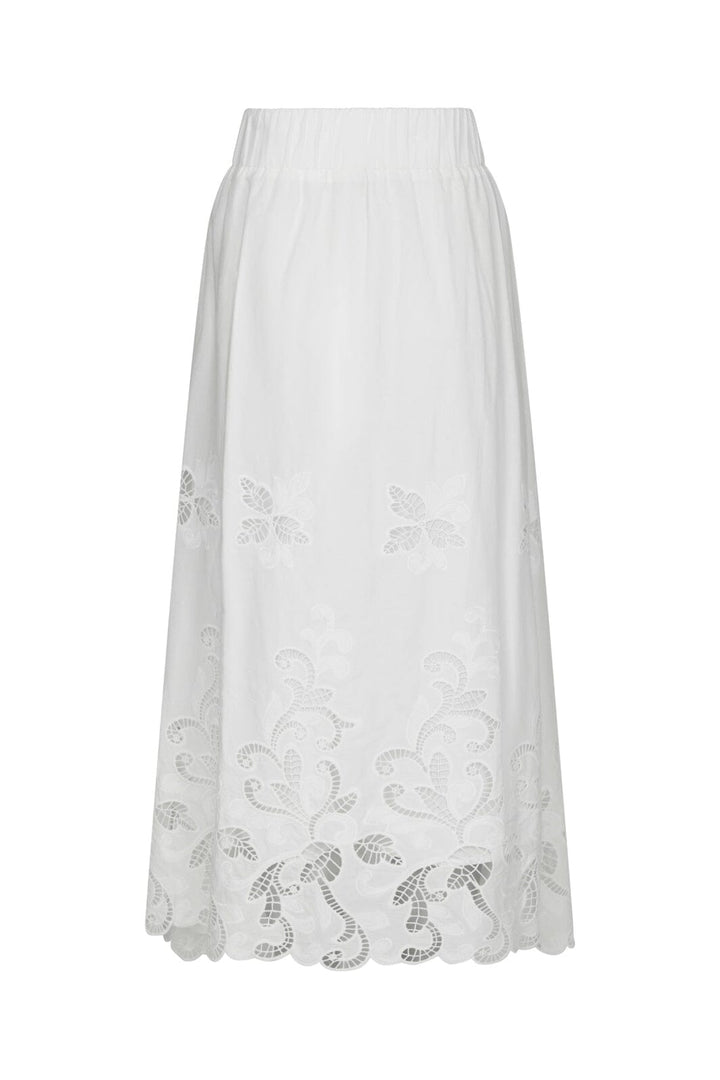 Neo Noir - Yara Long Emb Skirt 168438 - 120 - White