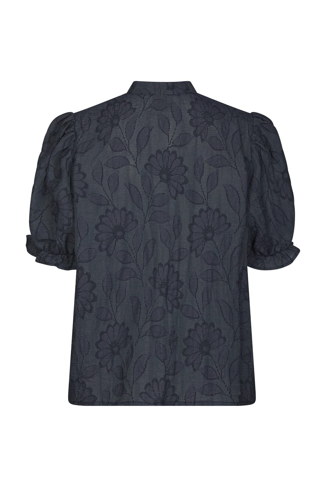 Neo Noir - Zika Flower Stripe Blouse 168493 - 534 - Dark Blue