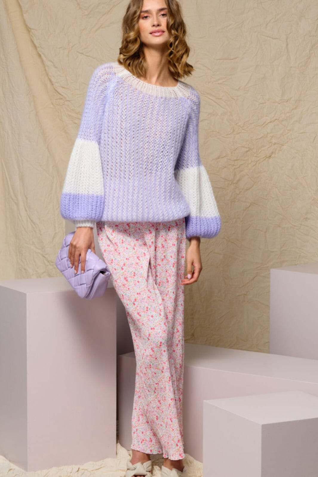 Noella - Antwerpen Pants - Pink Mix Bukser 