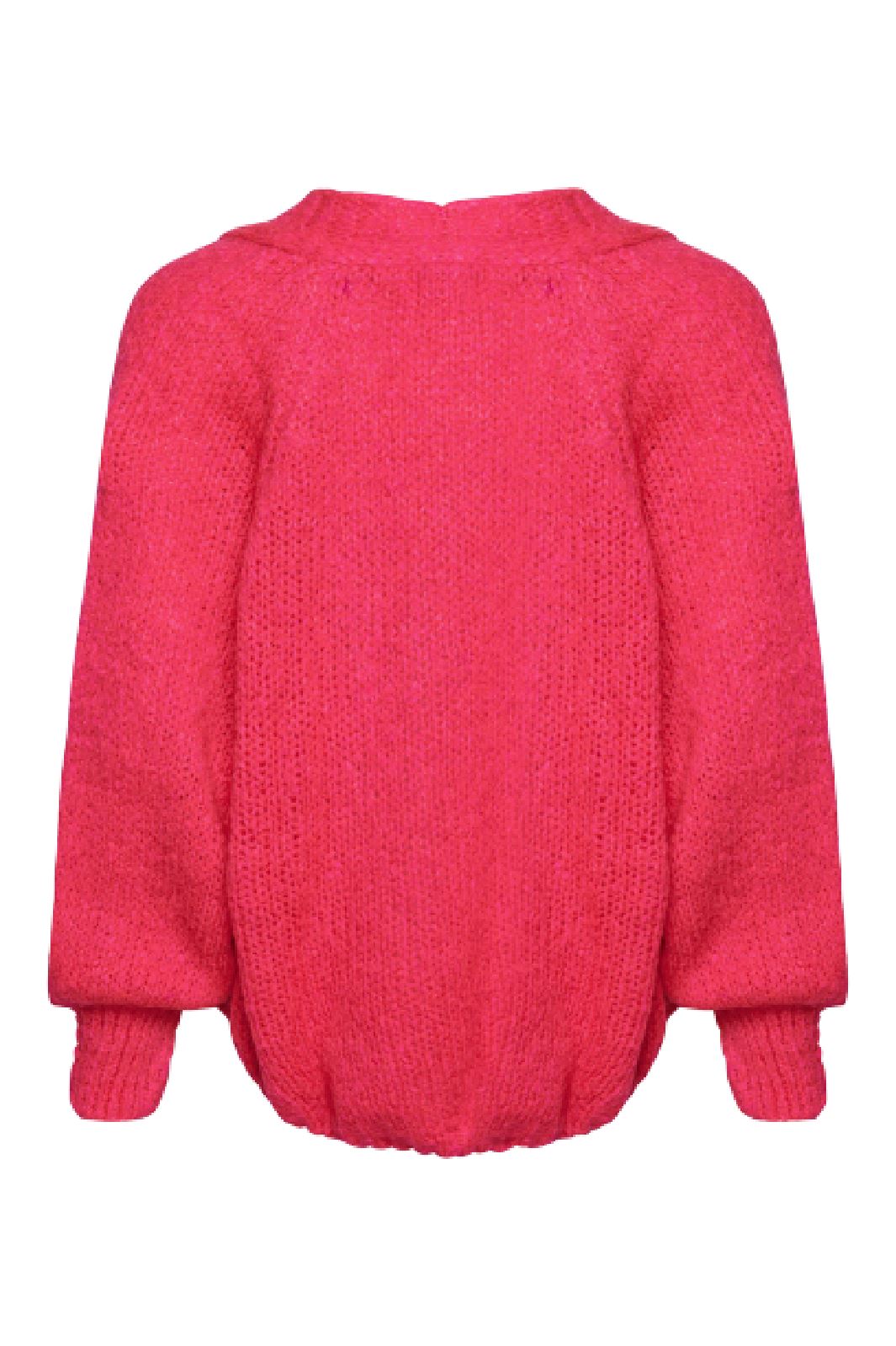 Noella - Fora Knit Cardigan - Poppy Pink Cardigans 
