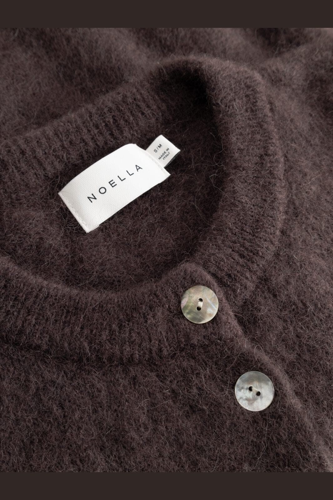 Noella - Kae Ss Knit Cardigan 12940086 - 674 - Chocolate