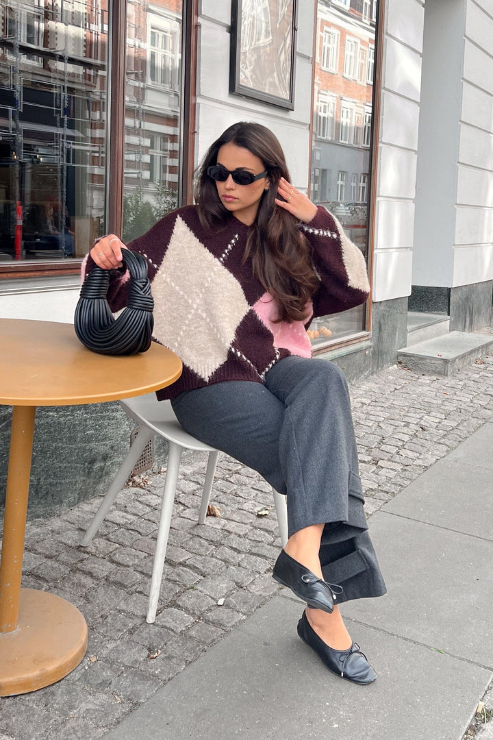 Noella - Lai Knit 14670001 - 1470 - Winetasting Mix Strikbluser 