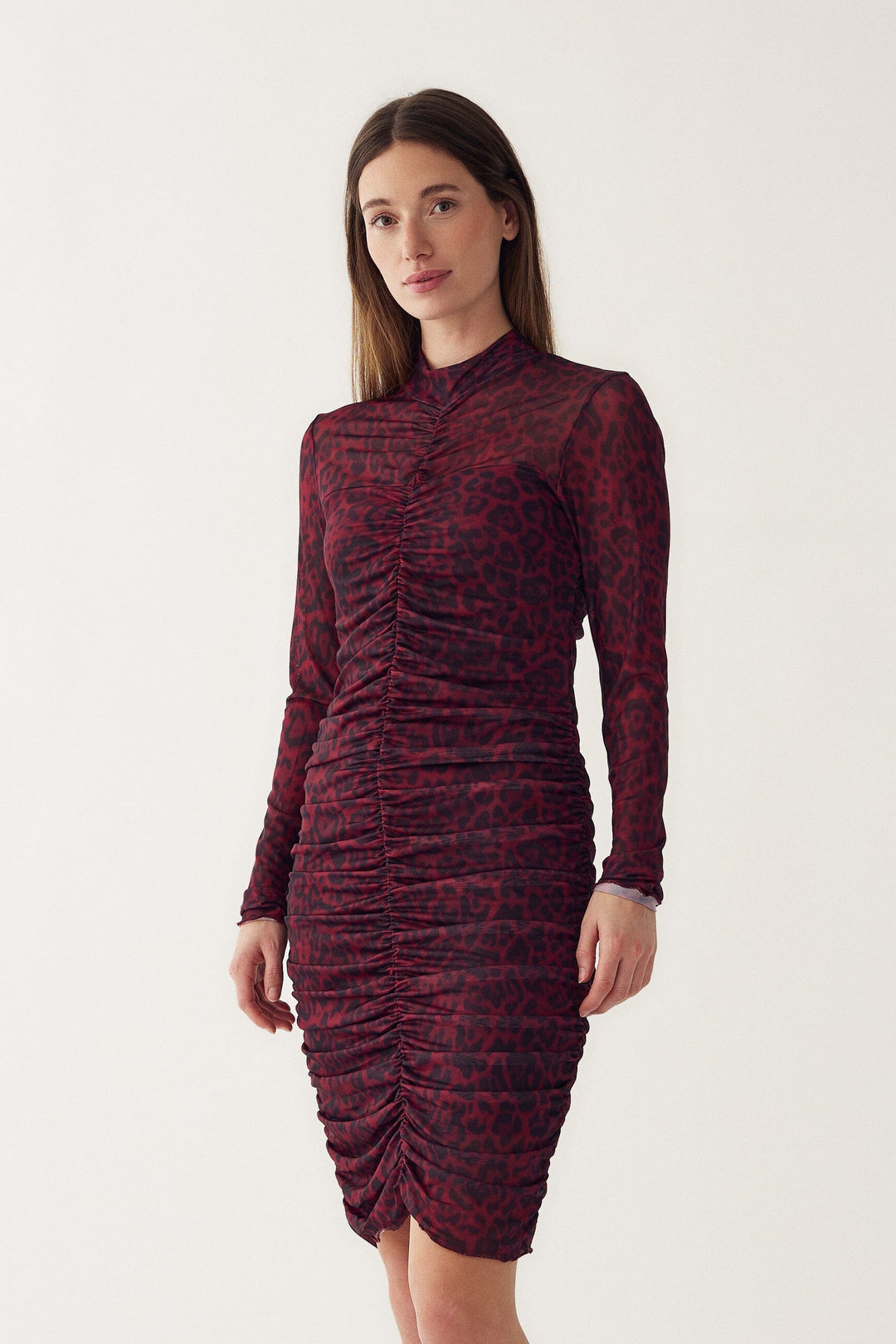 Noella - Lilou Dress 14630001 - 1411 - Chinara Red Print Kjoler 