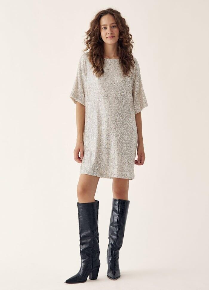 Noella - Lorah Dress 14320003 - 766 - Silver Kjoler 