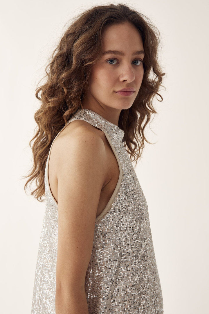 Noella - Luvena Dress 14320002 - 766 - Silver Kjoler 