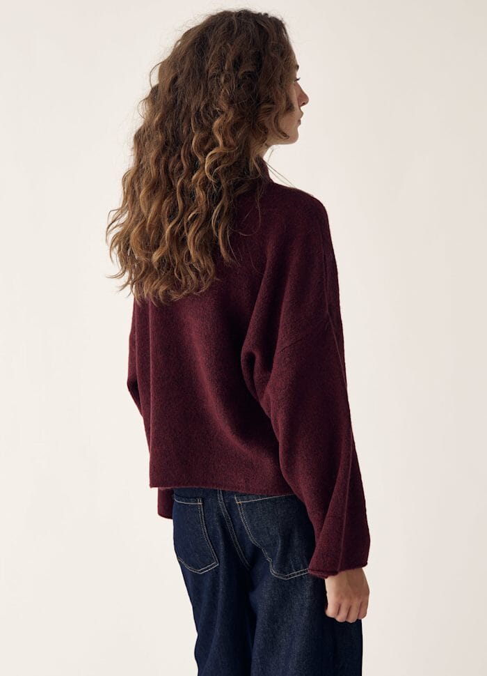 Noella - Lynzey Knit 14330001 - 1399 - Wine Strikbluser 