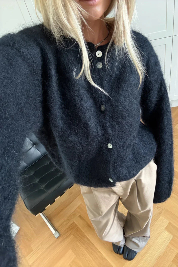 Noella - N-Kae Mohair Cardigan 15250003 - 007 - Navy Cardigans 