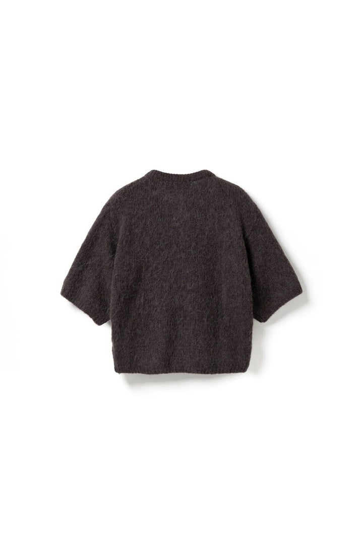 Noella - N-Kae Ss Knit Cardigan 15950003 - 674 - Chocolate