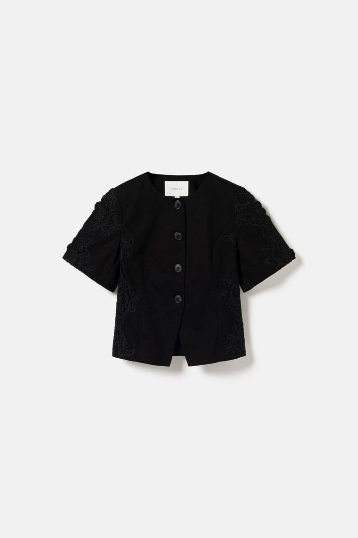 Noella - N-Kasaundra Lace Blazer 17270002 - 004 - Black