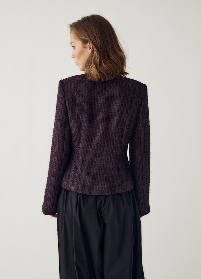 Noella - N-Kasaundra Ls Blazer 17180002 - 473 - Dark Plum Blazere 