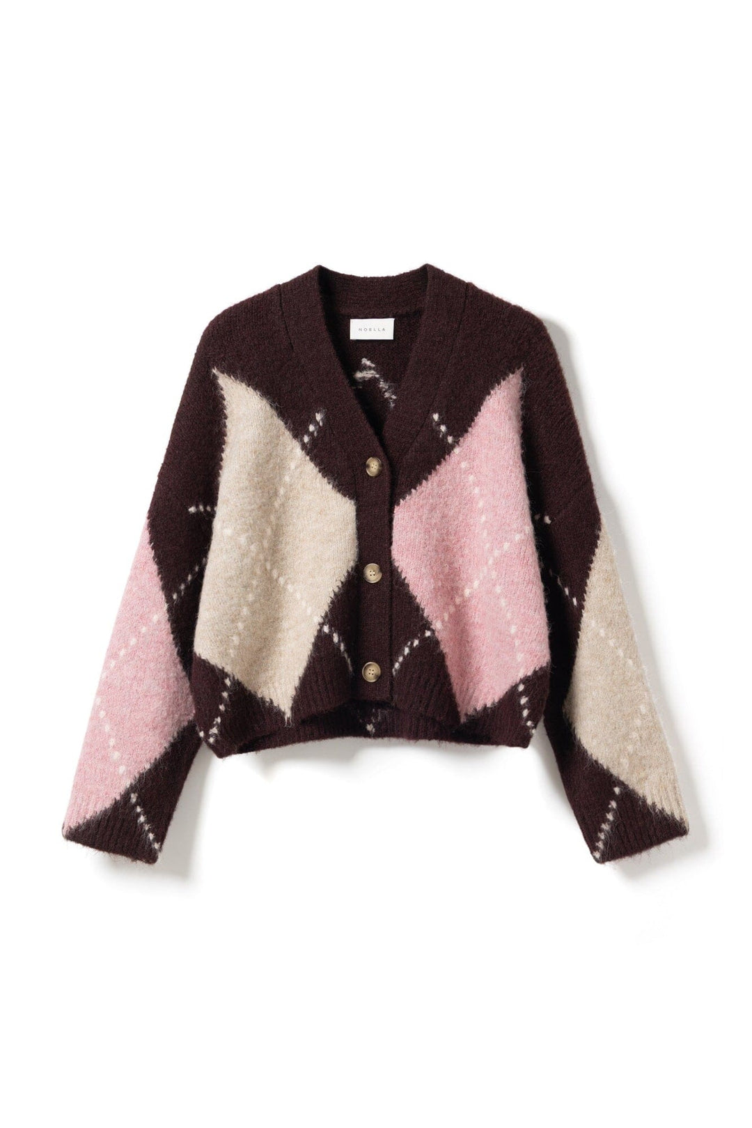 Noella - N-Laiana Knit Cardigan 14670002 - 1470 - Winetasting Mix Cardigans 