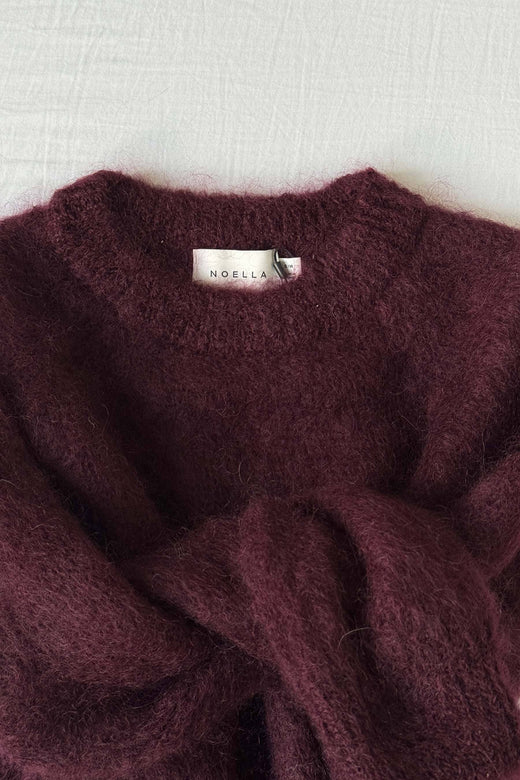 Noella - N-Latora Knit 15250002 - 1393 - Winetasting Strikbluser 