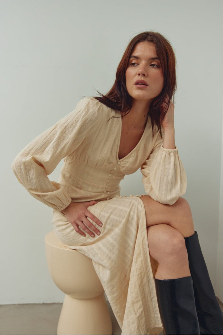 Noella - N-Liletta Dress 15320003 - 974 - Ivory