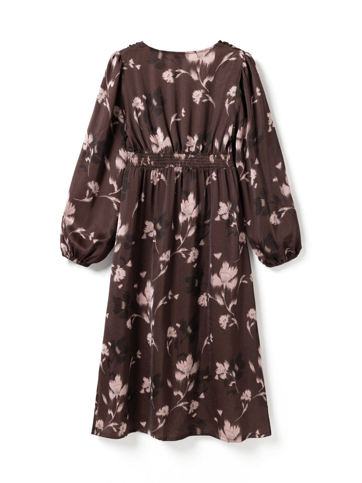 Noella - N-Lilith Dress 15910001 - 1473 - Dena Burgundy Print Kjoler 
