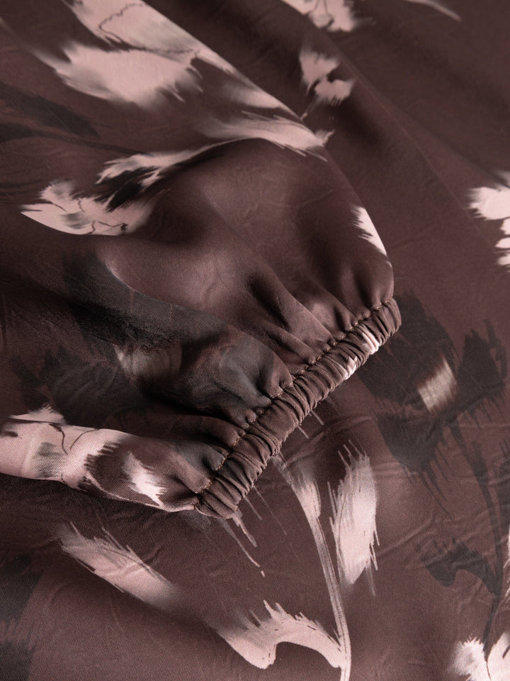 Noella - N-Lilith Dress 15910001 - 1473 - Dena Burgundy Print Kjoler 