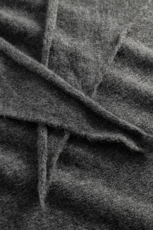 Noella - N-Loenetta Knit Scarf 13940002 - 019 - Dark Grey Melange