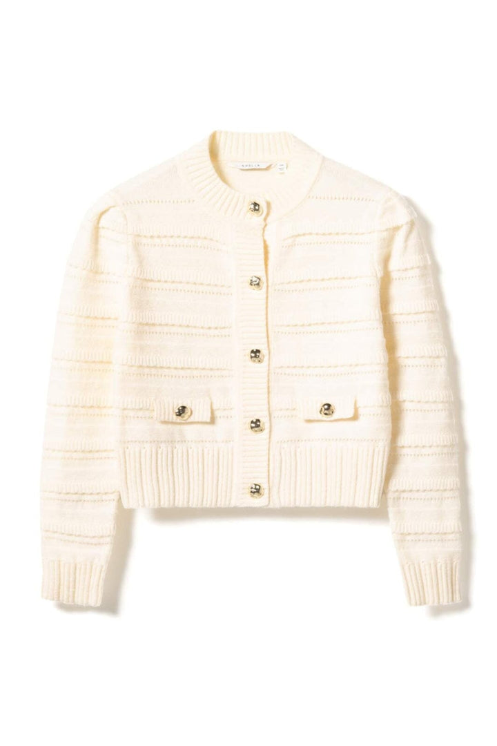 Noella - N-Maddison Knit Cardigan 15040001 - 974 - Ivory Cardigans 