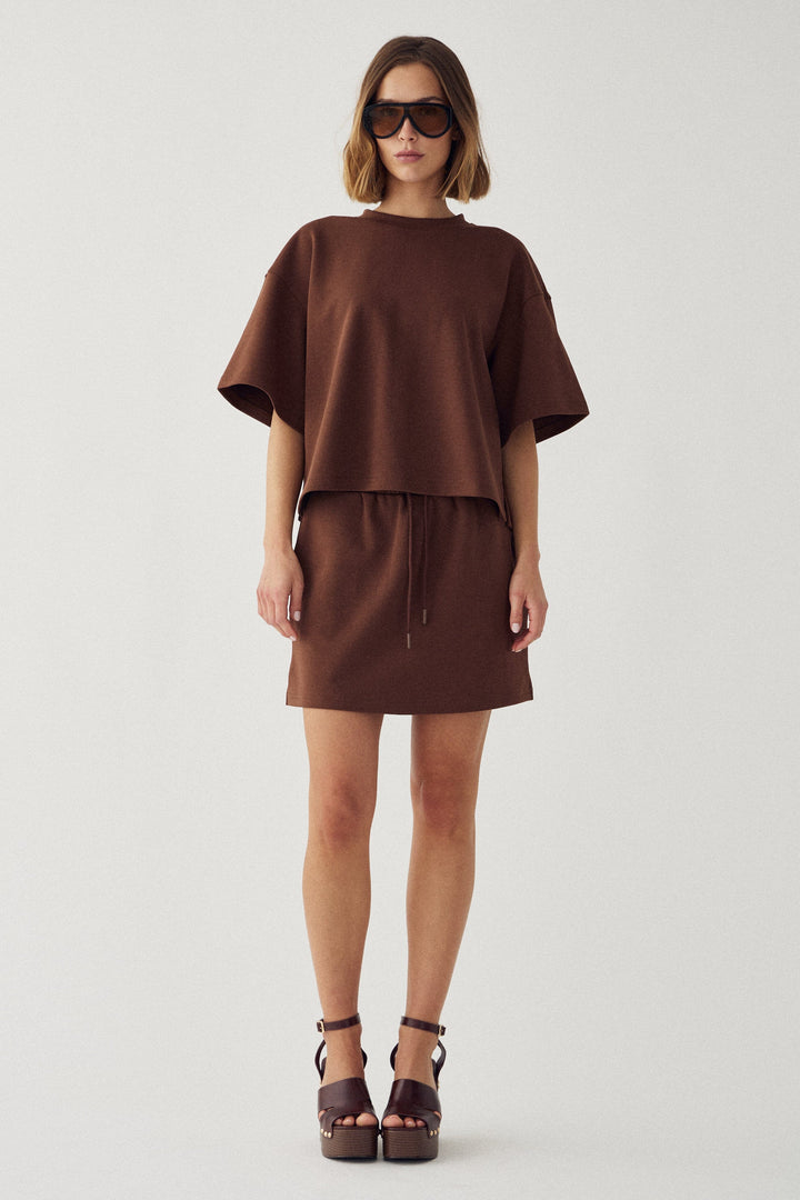 Noella - N-Mano Skirt 14940004 - 1465 - Clay Nederdele 